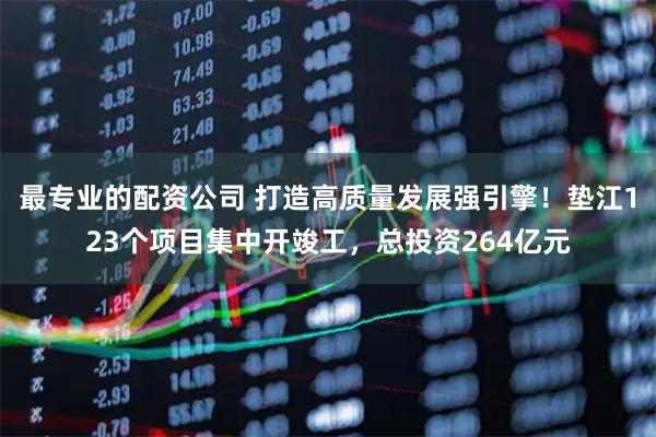 最专业的配资公司 打造高质量发展强引擎！垫江123个项目集中开竣工，总投资264亿元
