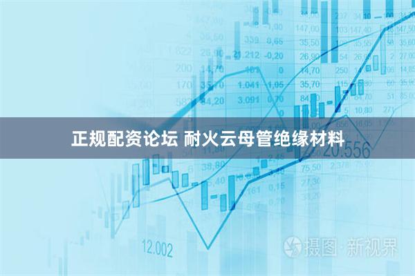 正规配资论坛 耐火云母管绝缘材料